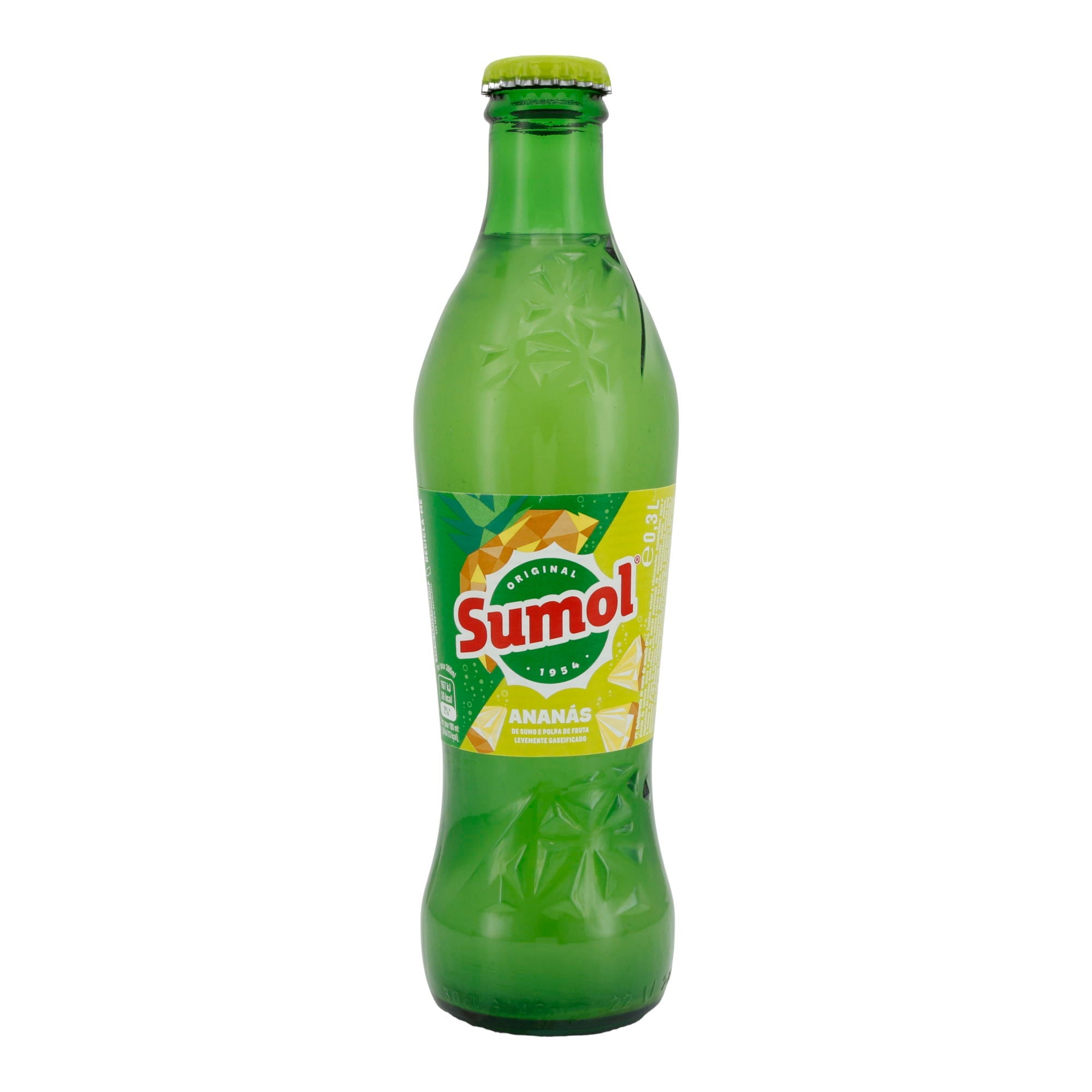 Softgetränk Sumol | Ananás | Erfrischendes Ananas-Softgetränk mit natürlichem Fruchtgeschmack | 0,33 l SUMOL